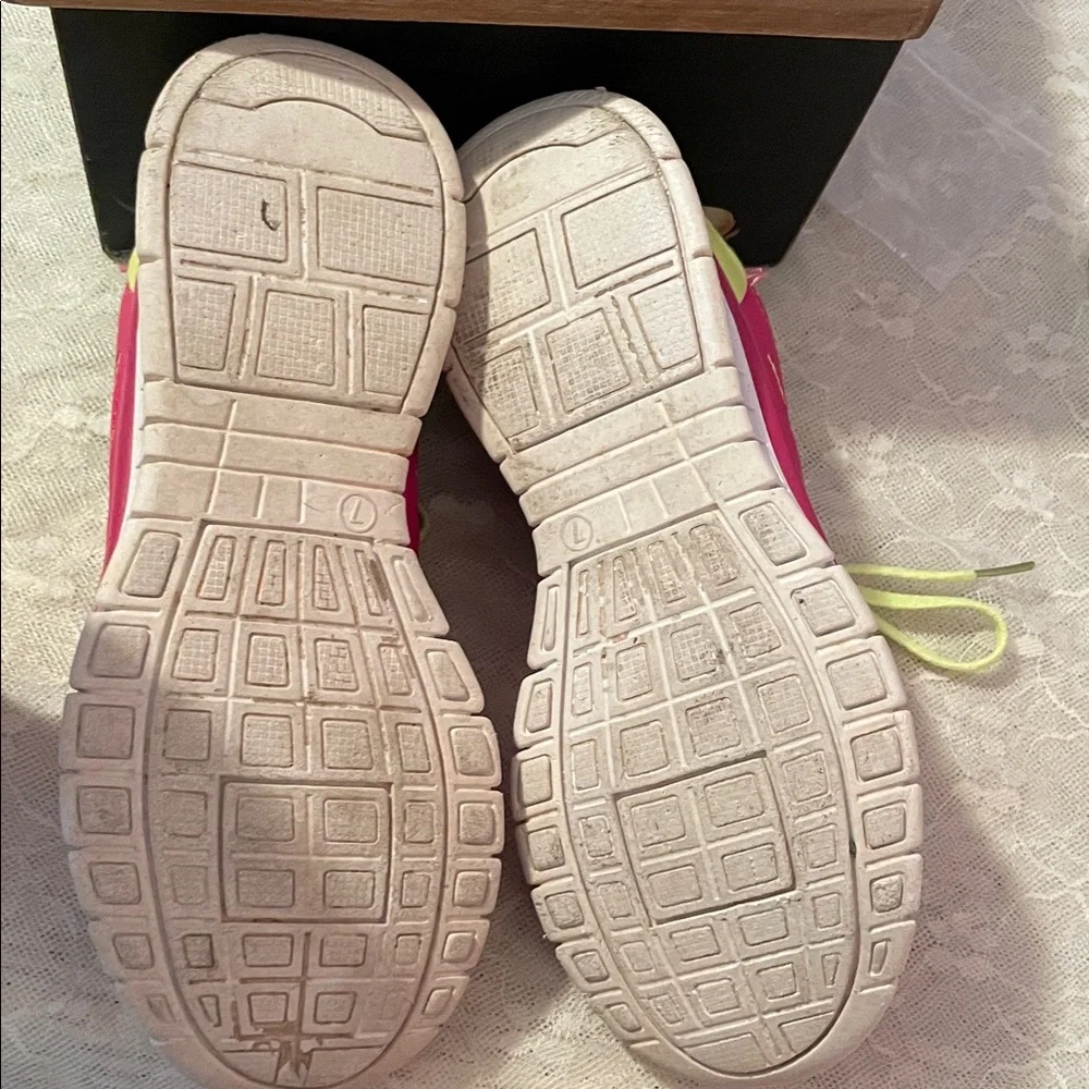 Danskin Now Pink and Yellow Athletic Shoes